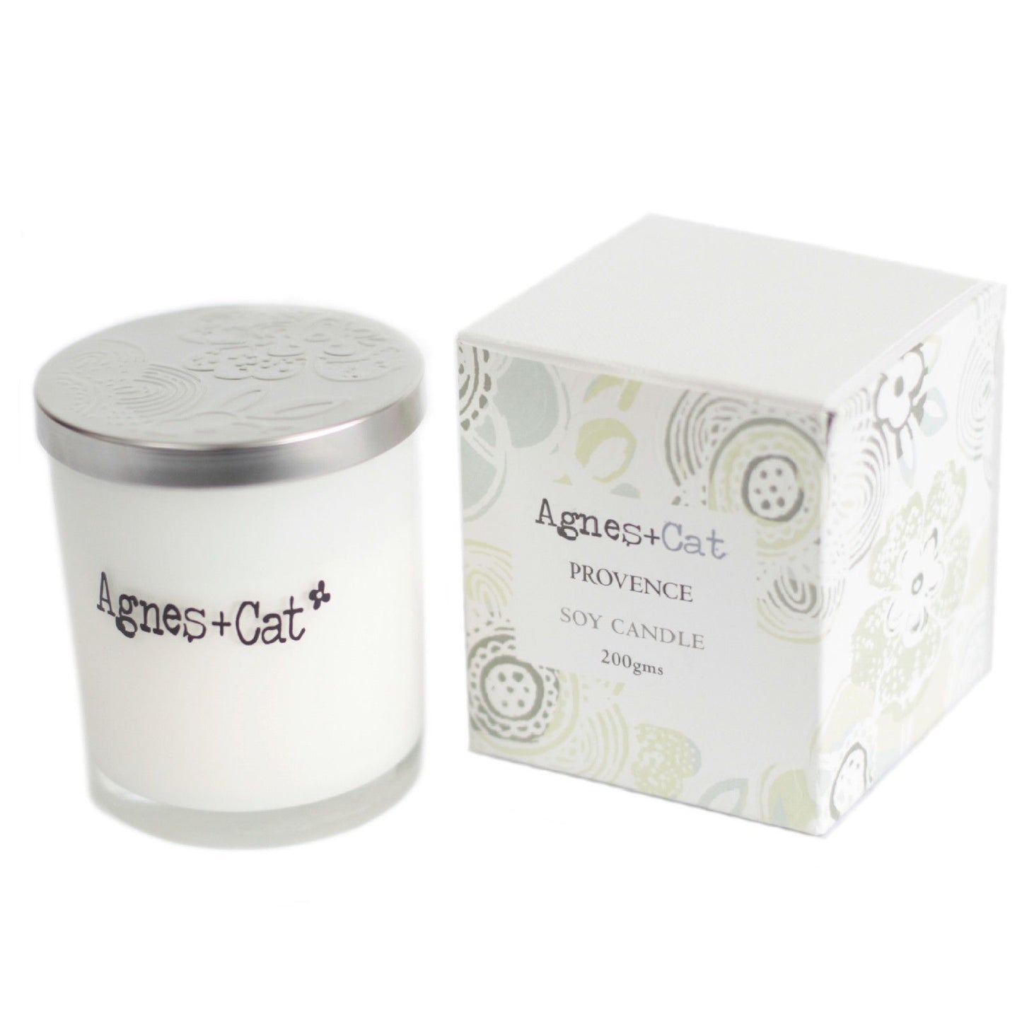 Detailed close up view highlighting the high quality craftsmanship and individual features of the agnes cat votive candle provence599