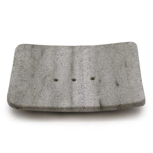 Square Shaped Ziolit Stone Soap Dish from our luxury stone soap dishes collection