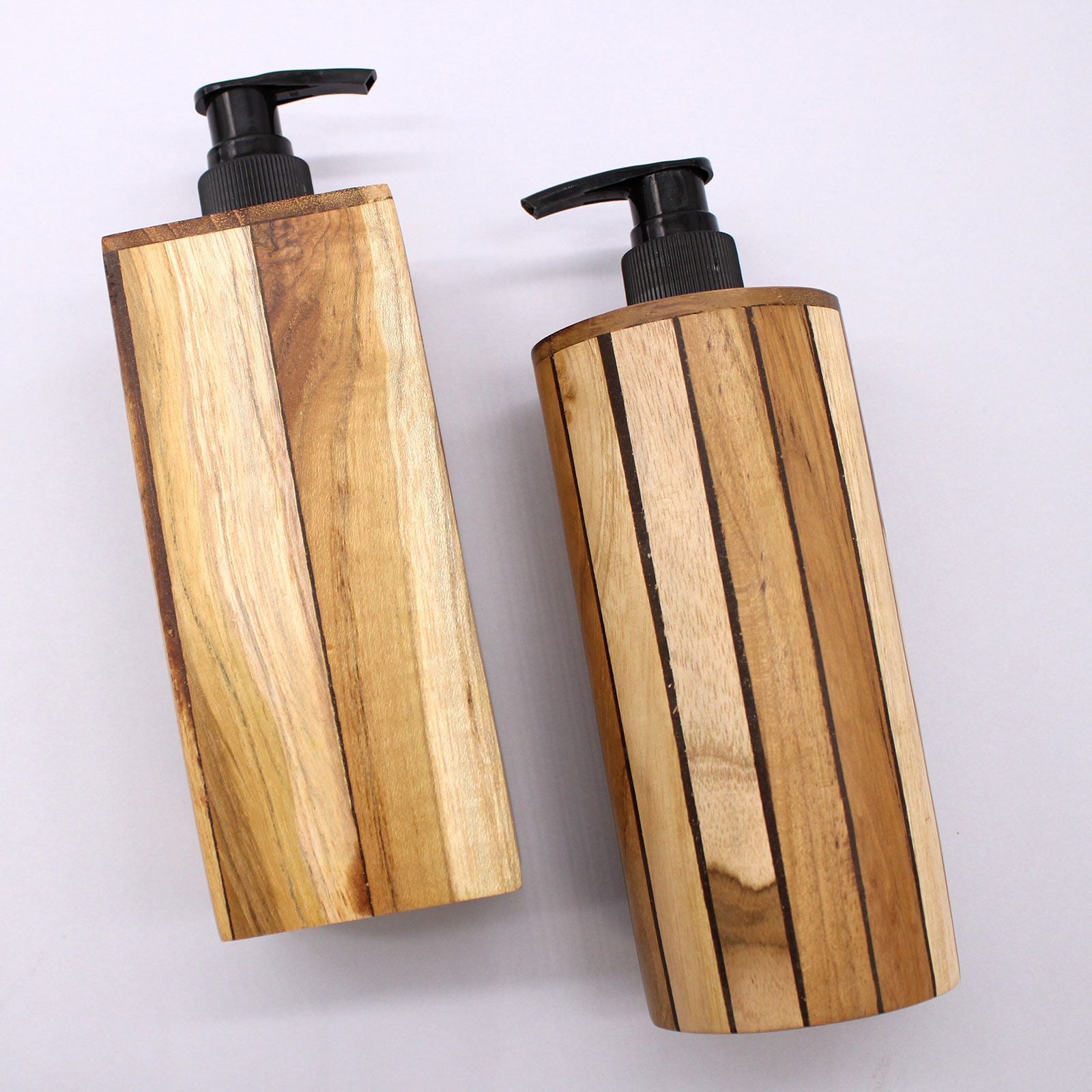Natural Teakwood Soap Dispenser - Square from our luxury teakwood soap dispensers collection