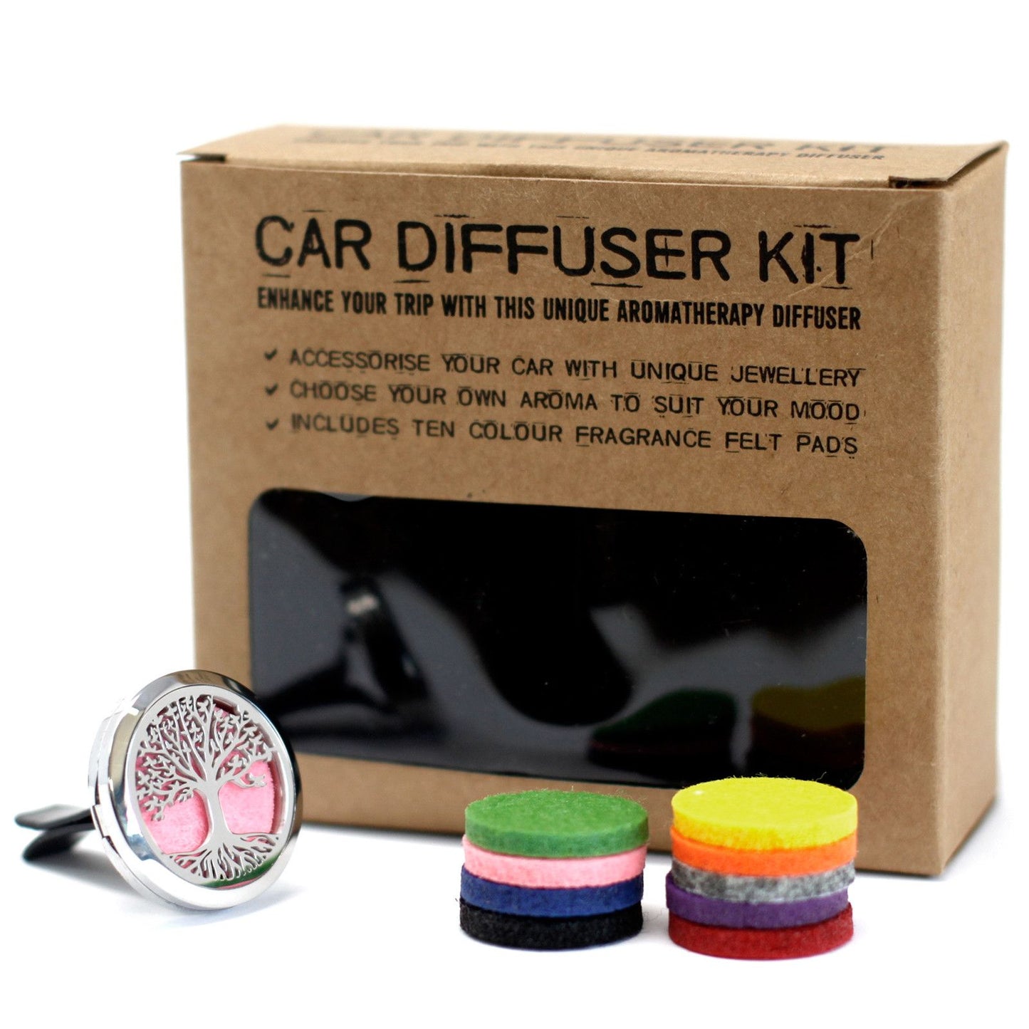 Car Diffuser Kit - Tree of Life - 30mm from our luxury aromatherapy car diffuser kits collection