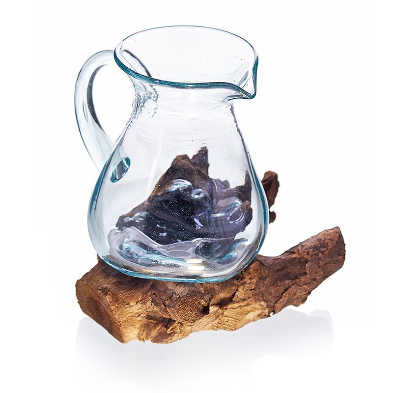 Photo 1 of Molten Glass On Wood- Water Jug Luxury Decor Premium Edition featuring authentic premium craftsmanship.