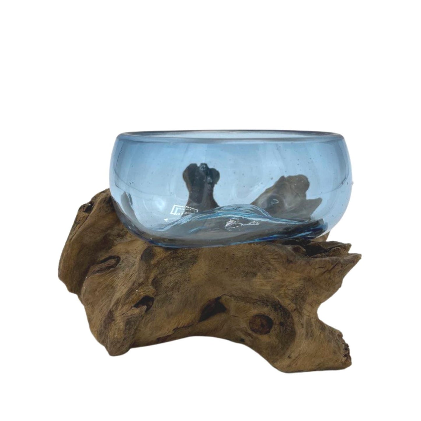 Photo 2 of Molten Glass Mini Blue Bowl On Wood Luxury Decor Premium Edi featuring authentic premium craftsmanship.