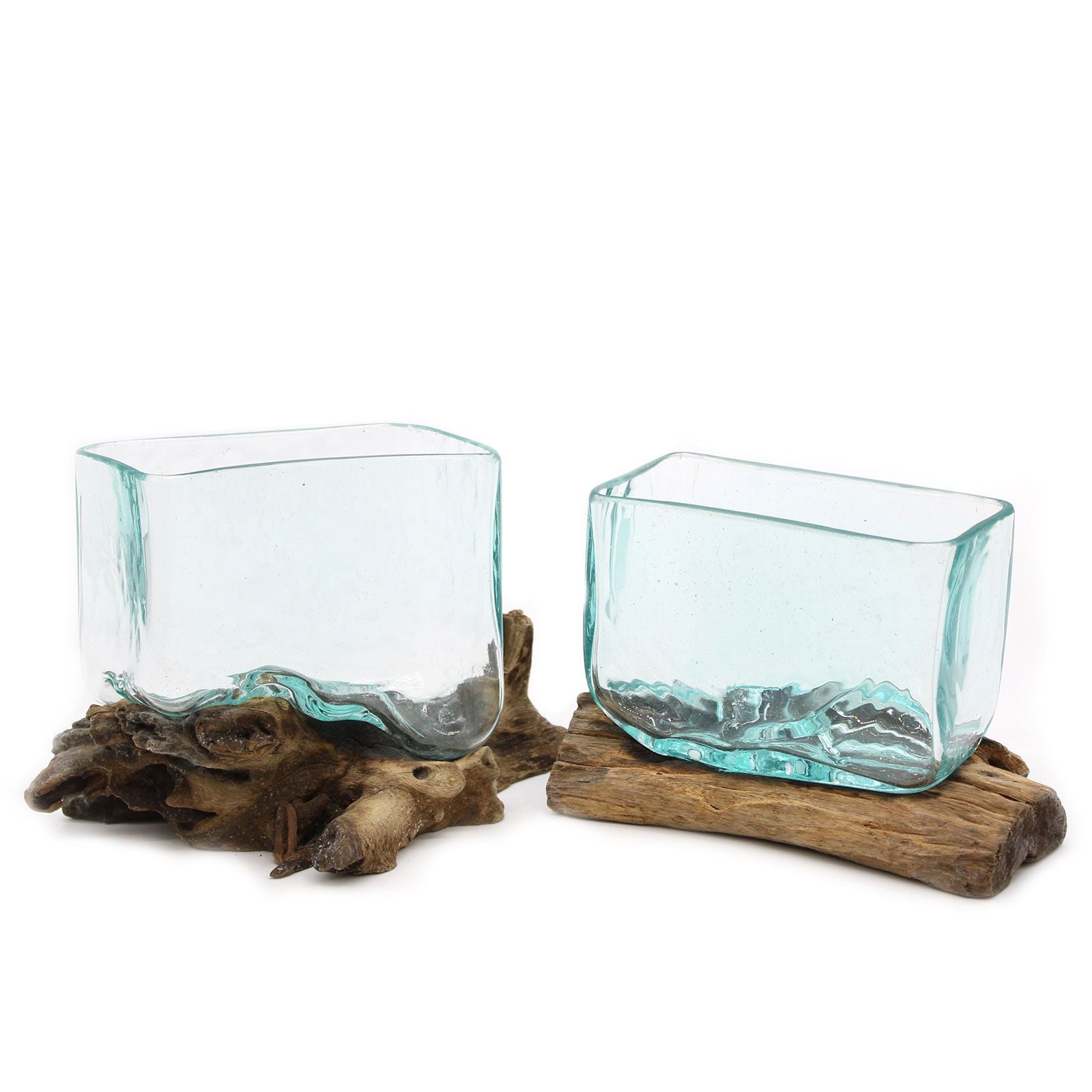 Photo 5 of Molten Glass Tank On Wood With Stand - Medium Bowl featuring authentic premium craftsmanship.