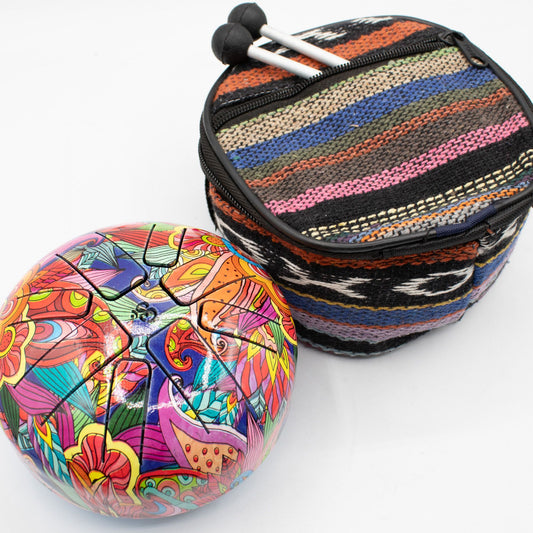Photo 2 of Small Hapi Drum Psychedelic- 13x9cm Meditation Drum featuring authentic premium craftsmanship.