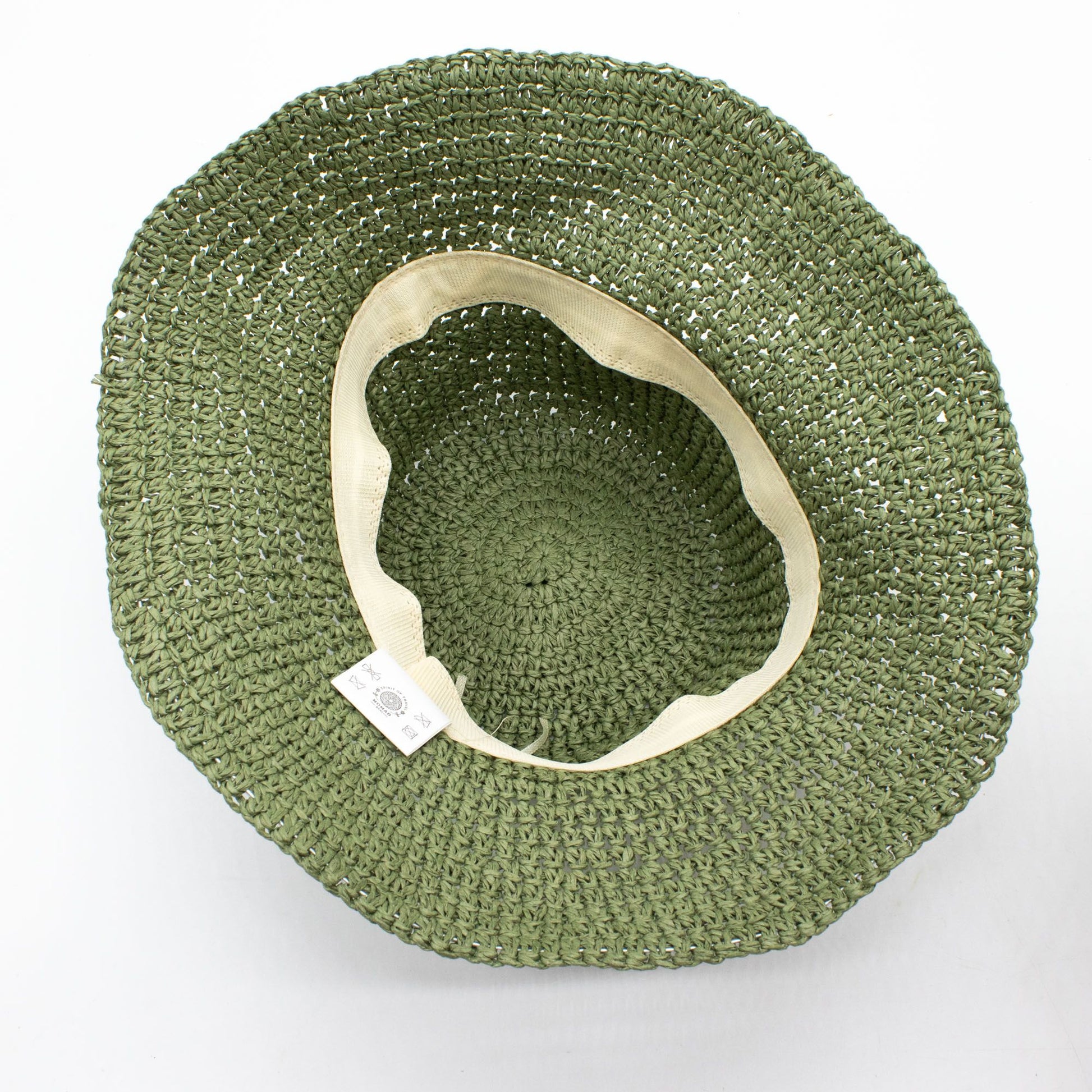 Photo 4 of Nomad Sari Floppy Straw Sun Hat - Moss Green Sun Beach Hat featuring authentic premium craftsmanship.