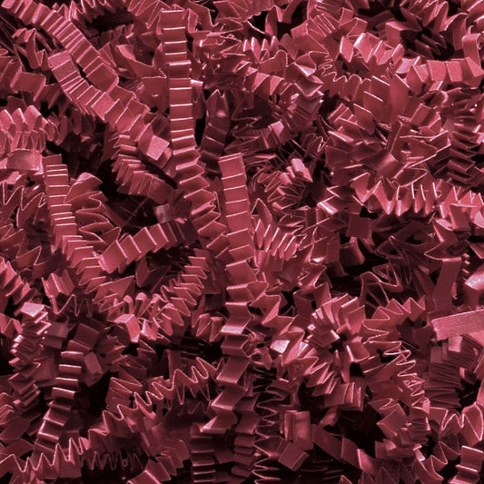 SizzlePak Shredded paper - Burgundy (1KG) lifestyle product photo on neutral background
