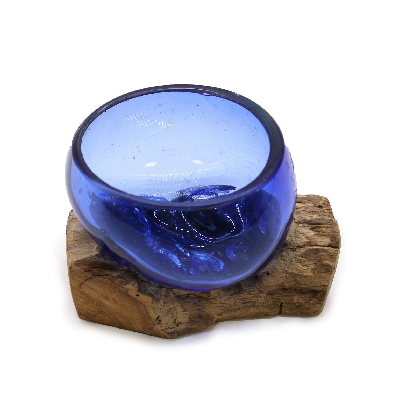 Photo 6 of Molten Glass Mini Blue Bowl On Wood Luxury Decor Premium Edi featuring authentic premium craftsmanship.
