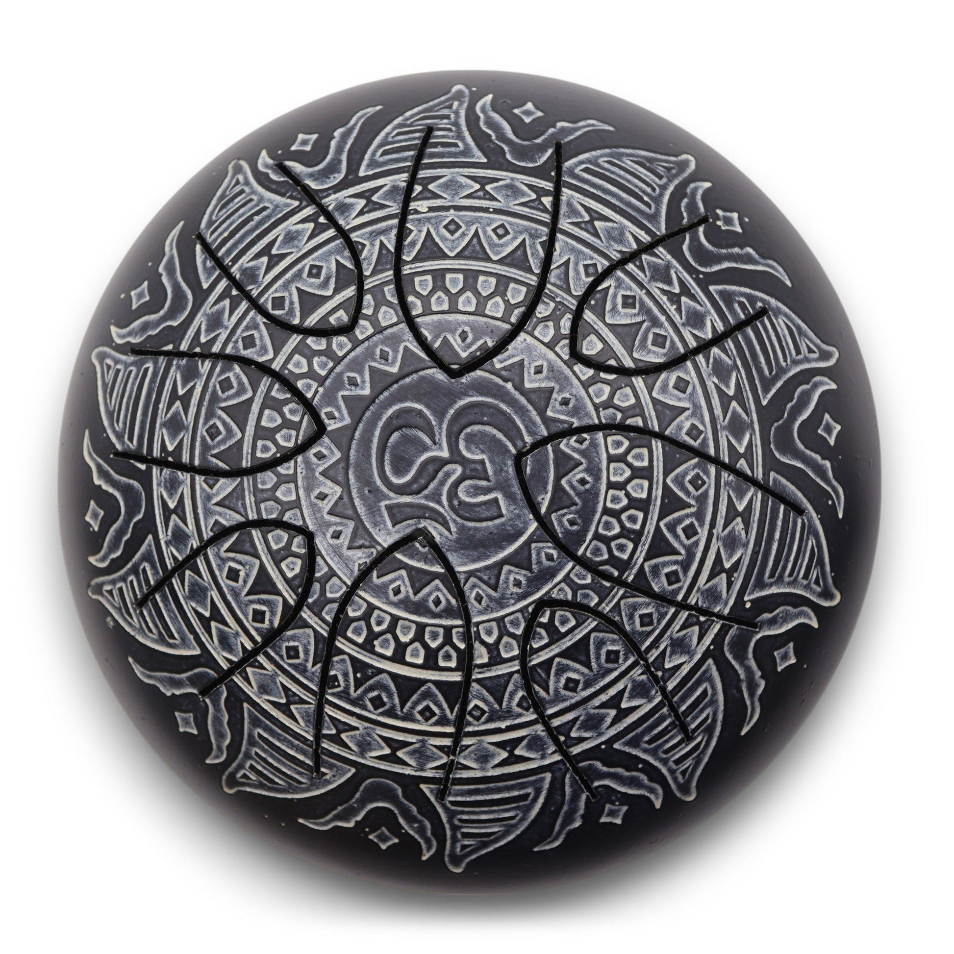 Photo 4 of Hapi Drum Om Mandala Engraved - 16cm Meditation Drum featuring authentic premium craftsmanship.
