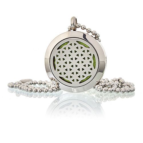 Aromatherapy Diffuser Necklace - Flower of Life 25mm from our luxury aromatherapy diffuser necklaces collection