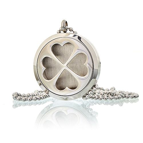 Aromatherapy Diffuser Necklace - Four Leaf Clover 30mm from our luxury aromatherapy diffuser necklaces collection