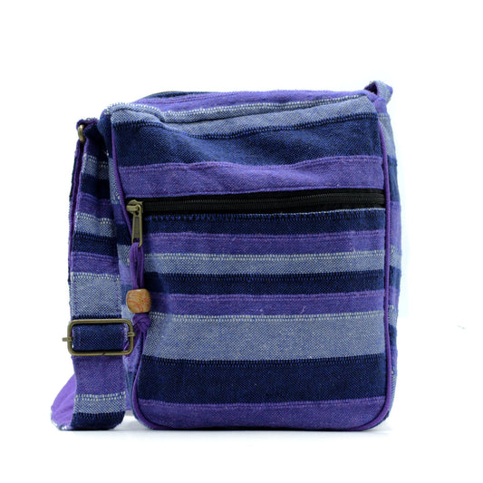 Lrg Nepal Sling Bag  (Adjustable Strap) - Deep Sea Blues lifestyle product photo on neutral background