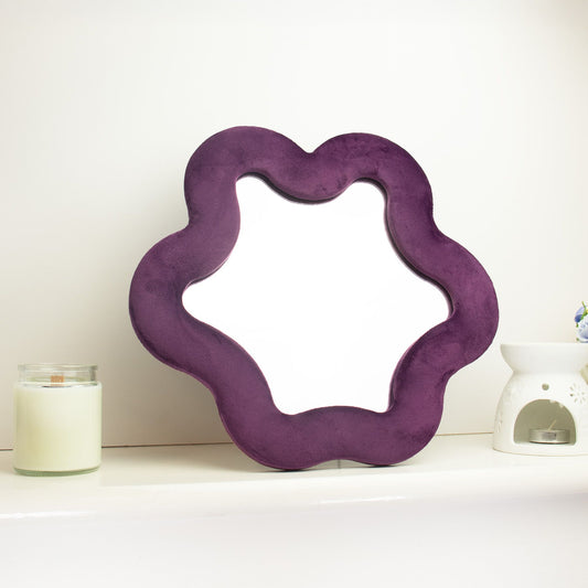 Photo 2 of Soft Squiggly Mirror – Star – Mauve Wall Mirror Premium Edit featuring authentic premium craftsmanship.