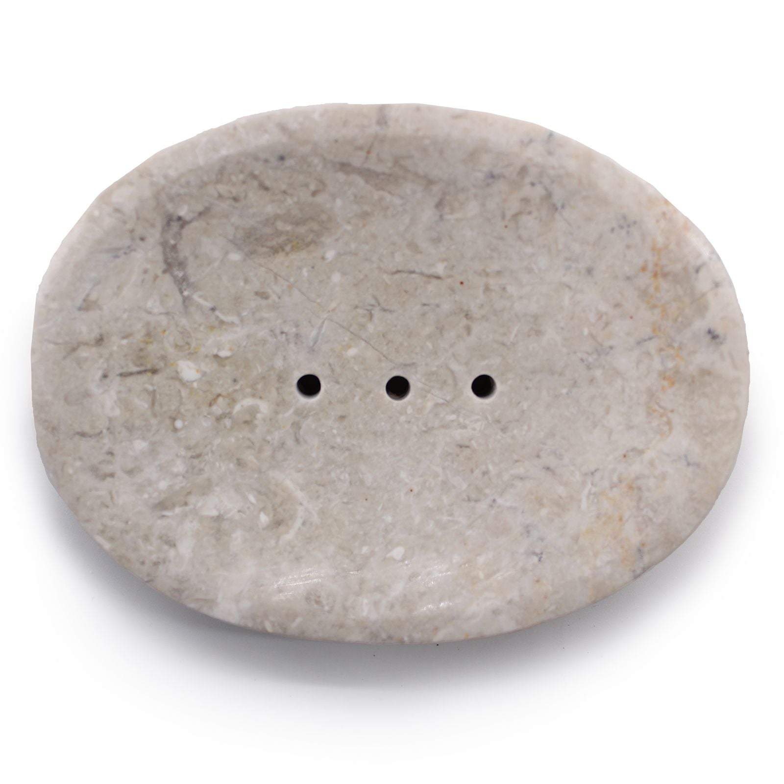 Classic Oval Cream Marble Soap Dish from our luxury stone soap dishes collection