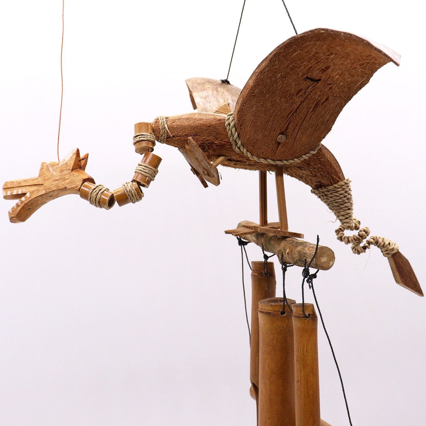 Coconut Dragon Wind Chimes from our luxury coconut dragon mobiles collection