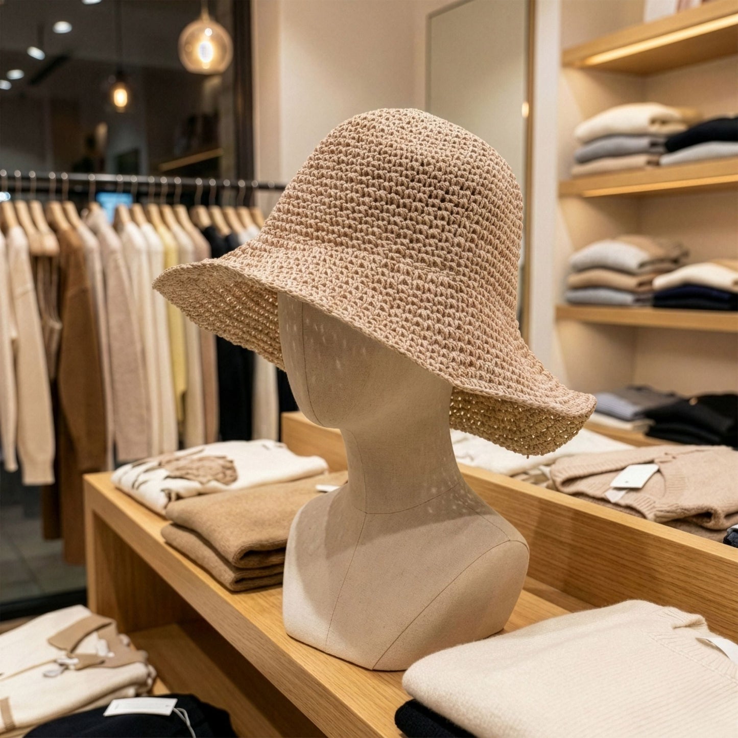 Photo 1 of Nomad Sari Floppy Straw Sun Hat - Rose Blush Sun Beach Hat featuring authentic premium craftsmanship.