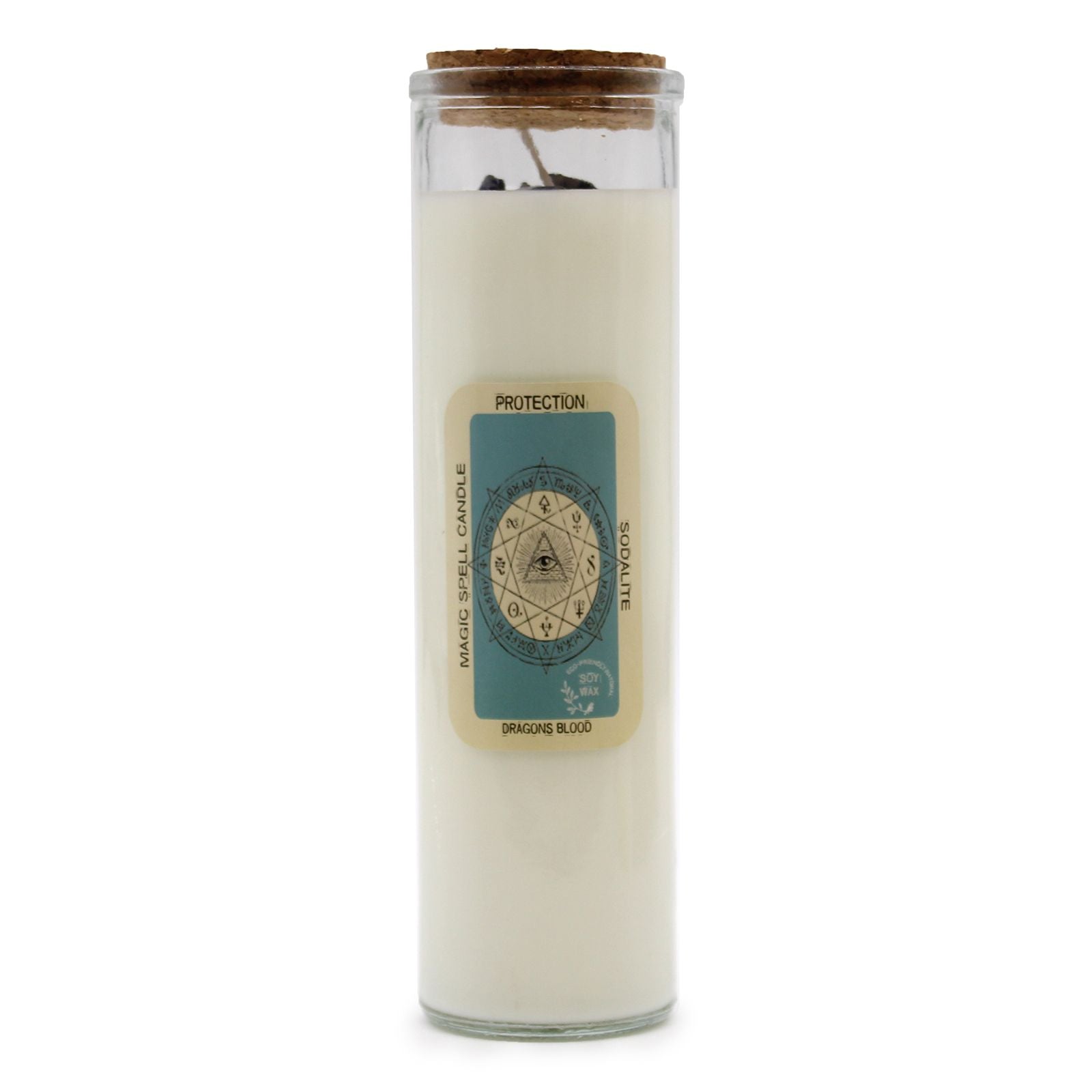 Magic Spell Candle - Protection lifestyle product photo on neutral background