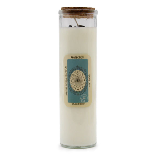 Magic Spell Candle - Protection lifestyle product photo on neutral background