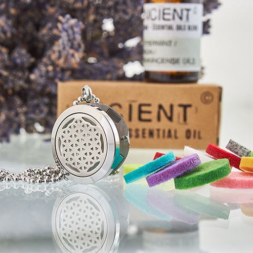 Aromatherapy Diffuser Necklace - Flower of Life 25mm from our luxury aromatherapy diffuser necklaces collection