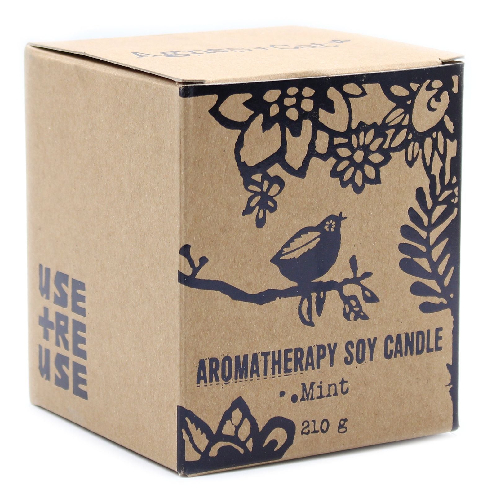 Luxury presentation of the agnes cat herb garden candles mint590 showing the premium artisan packaging and complete set contents