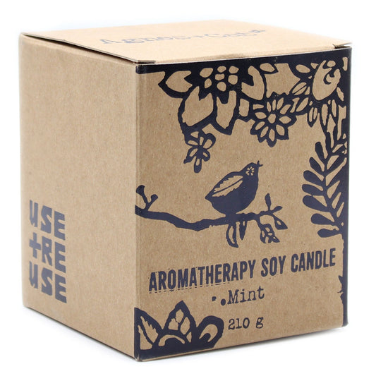 Luxury presentation of the agnes cat herb garden candles mint590 showing the premium artisan packaging and complete set contents
