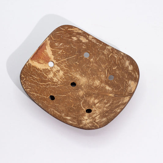 Natural Coconut Soap Dish - Square - 11cm from our luxury coconut soap dishes collection
