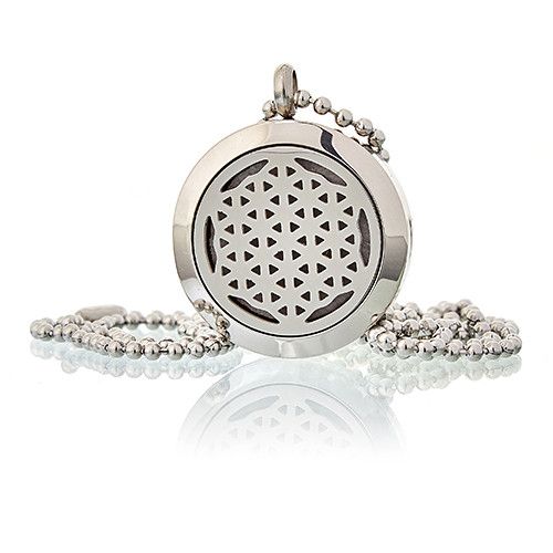 Aromatherapy Diffuser Necklace - Flower of Life 25mm from our luxury aromatherapy diffuser necklaces collection