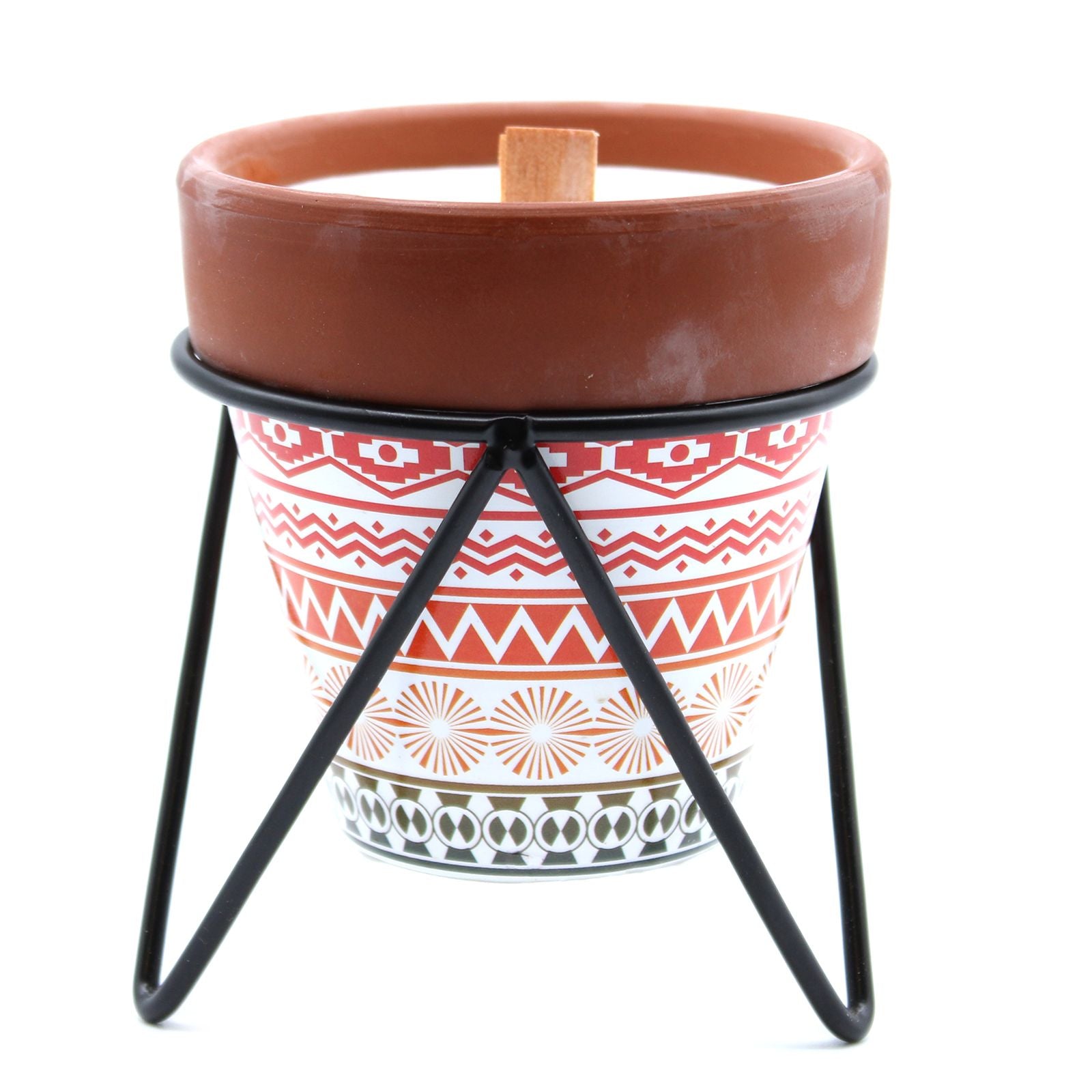 Detailed close up view highlighting the high quality craftsmanship and individual features of the agnes cat herb garden candles mint590