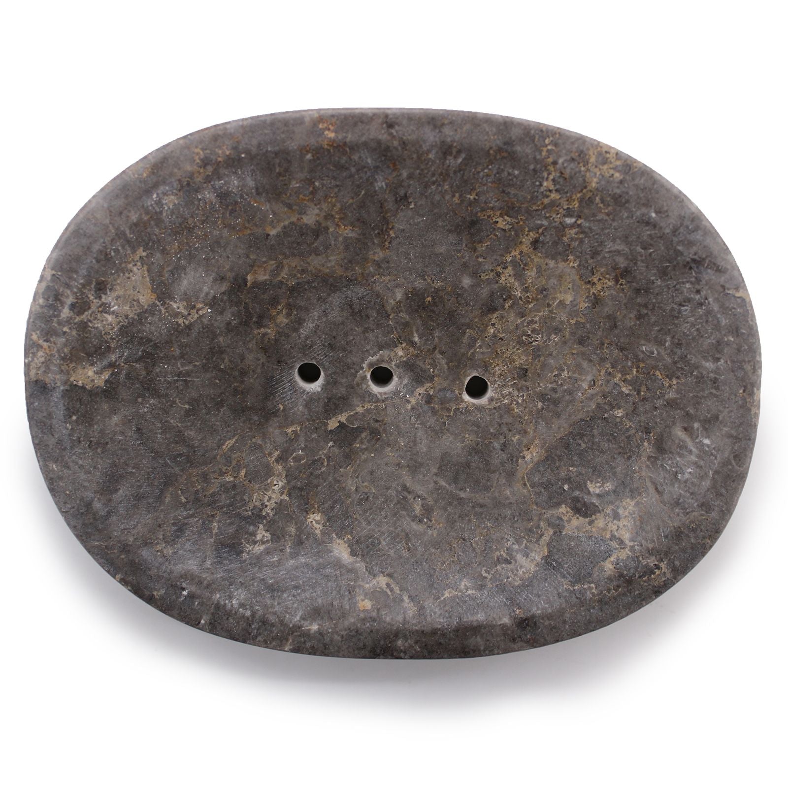 Classic Oval Grey Marble Soap Dish from our luxury stone soap dishes collection