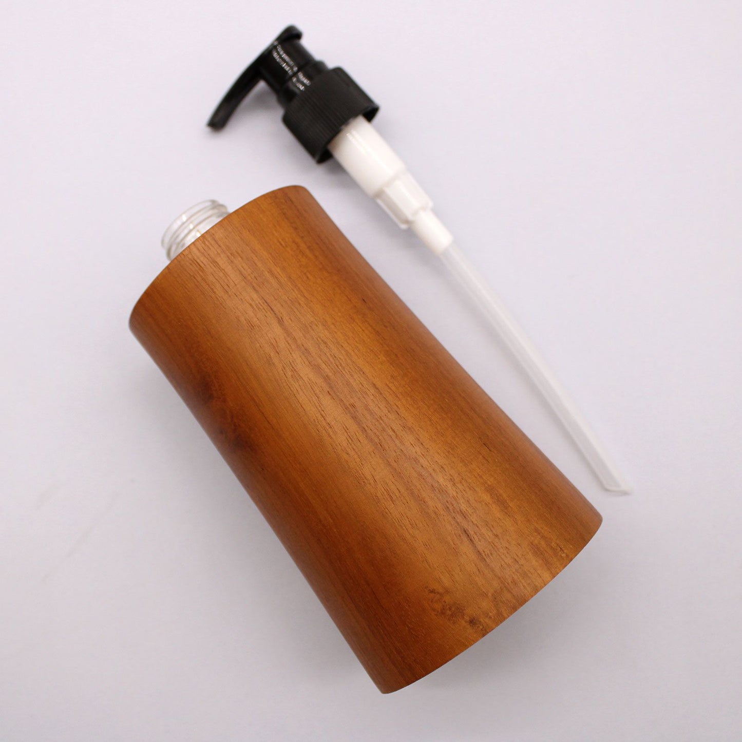 Natural Teakwood Soap Dispenser - Taper from our luxury teakwood soap dispensers collection