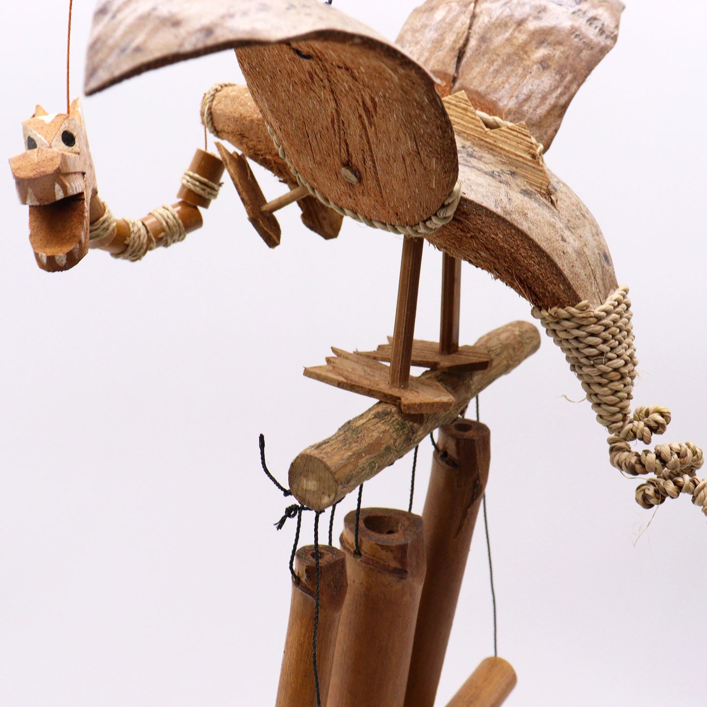 Coconut Dragon Wind Chimes from our luxury coconut dragon mobiles collection