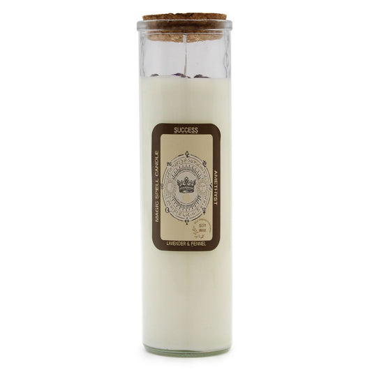 Magic Spell Candle - Success lifestyle product photo on neutral background