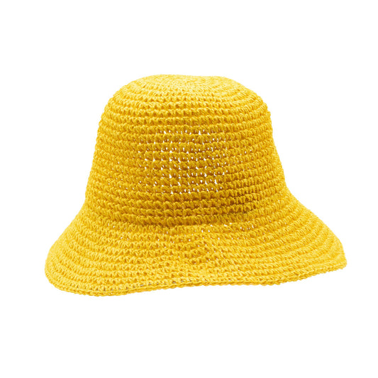 Photo 1 of Nomad Sari Floppy Straw Sun Hat - Yellow Sun Beach Hat featuring authentic premium craftsmanship.
