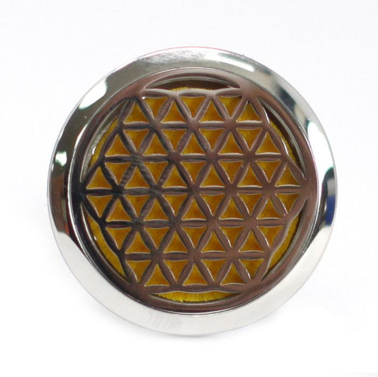 Car Diffuser Kit - Flower of Life - 30mm from our luxury aromatherapy car diffuser kits collection
