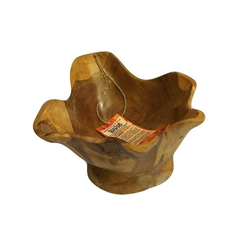 Teak Spiky Finger Bowls aprox 25m from our luxury teak root baskets collection