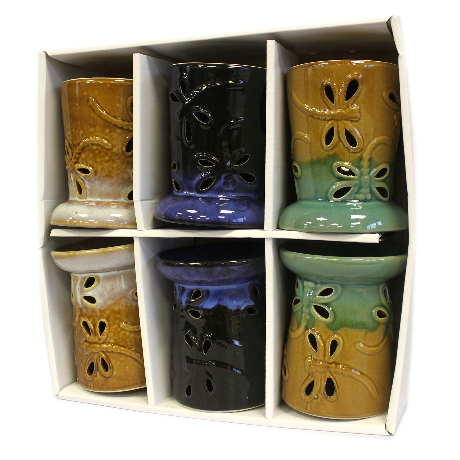 Classic Rustic Oil Burner - Dragonfly (assorted) from our luxury classic rustic oil burners collection