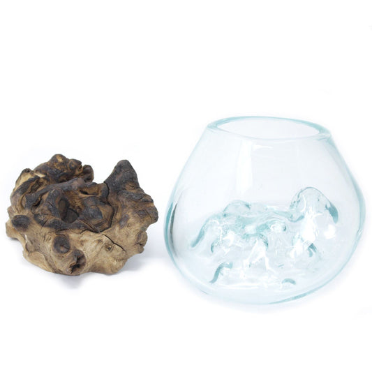 Photo 1 of Molten Glass On Wood - Small Bowl Luxury Decor Premium Editi featuring authentic premium craftsmanship.