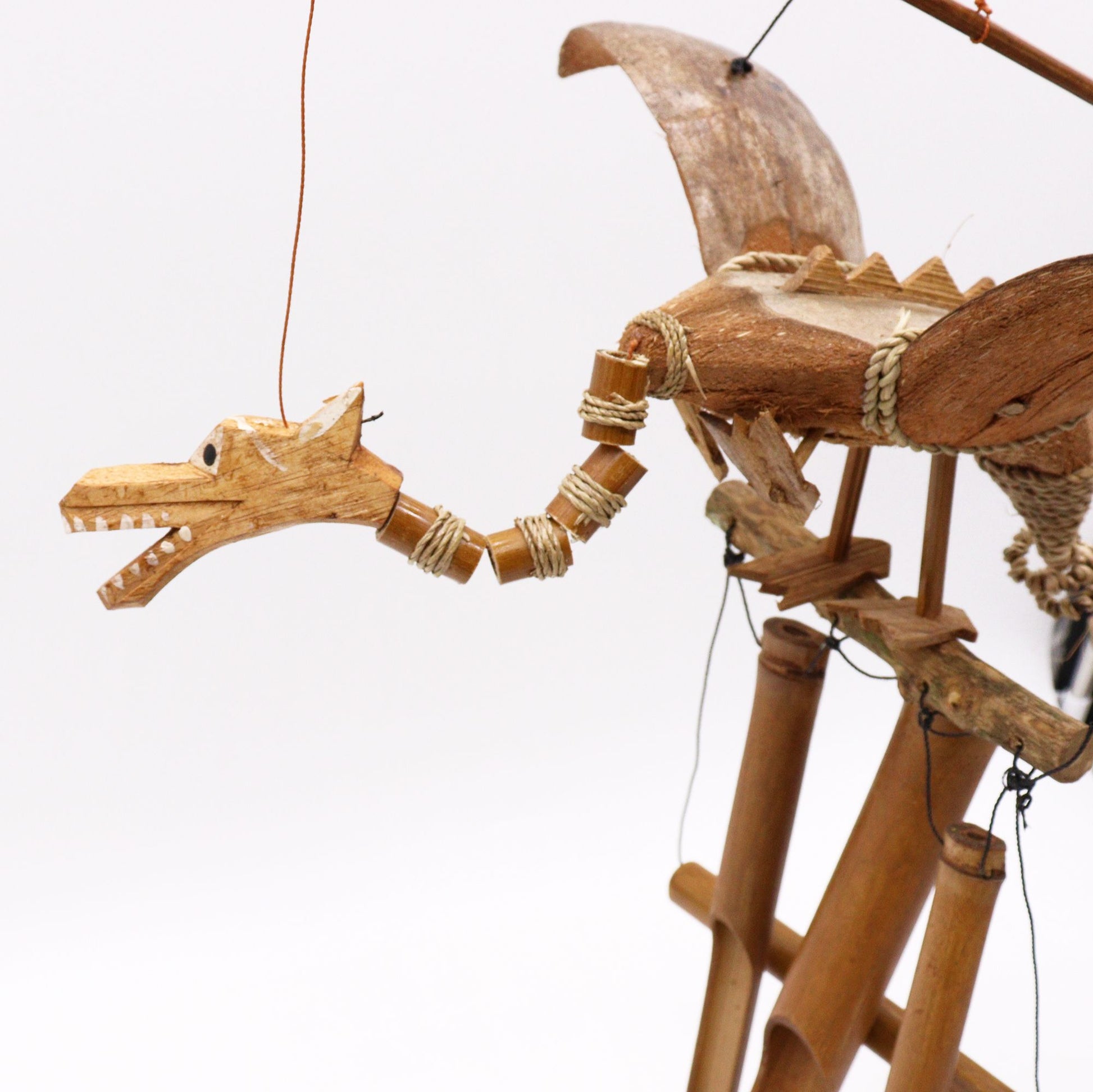 Coconut Dragon Wind Chimes from our luxury coconut dragon mobiles collection