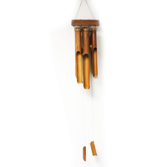 Bamboo Windchime - Natural finish - 6 Medium Tubes from our luxury bamboo mountain wind chimes collection
