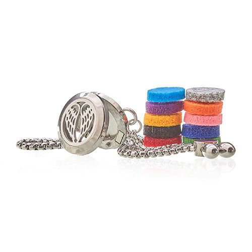 Aromatherapy Jewellery Chain Bracelet - Angel Wings - 20mm from our luxury aromatherapy diffuser necklaces collection