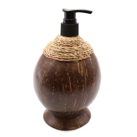 Natural Coconut Soap Dispenser - 150ml from our luxury teakwood soap dispensers collection