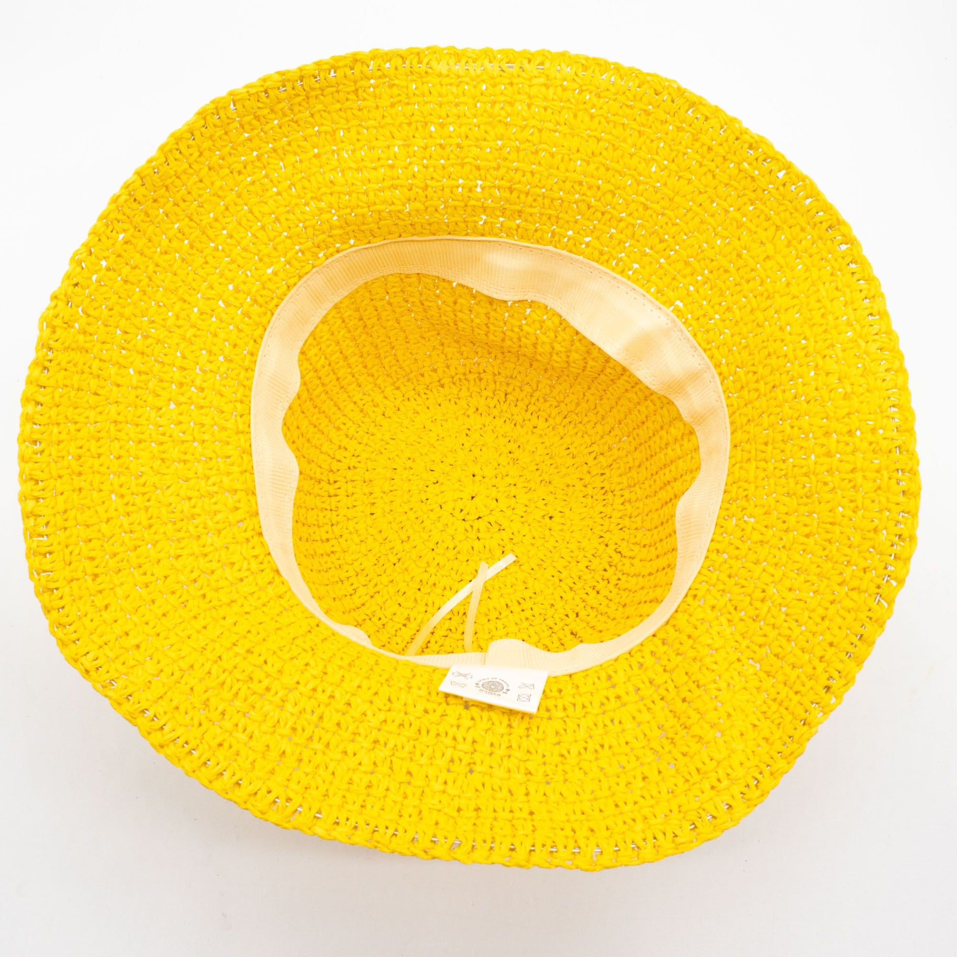 Photo 5 of Nomad Sari Floppy Straw Sun Hat - Yellow Sun Beach Hat featuring authentic premium craftsmanship.