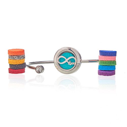 Aromatherapy Jewellery Crystal Bracelet - Infinite Love - 20mm from our luxury aromatherapy diffuser necklaces collection