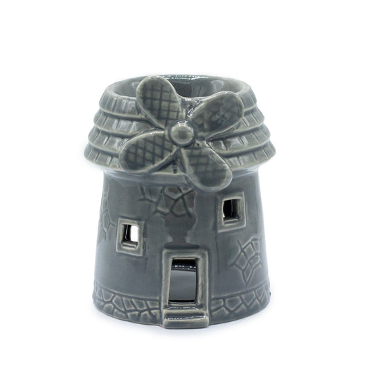 Windmill Oil Burner - Grey from our luxury various shaped ceramic oil burners collection
