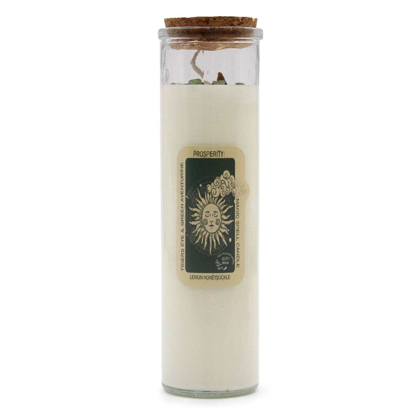Magic Spell Candle - Prosperity lifestyle product photo on neutral background