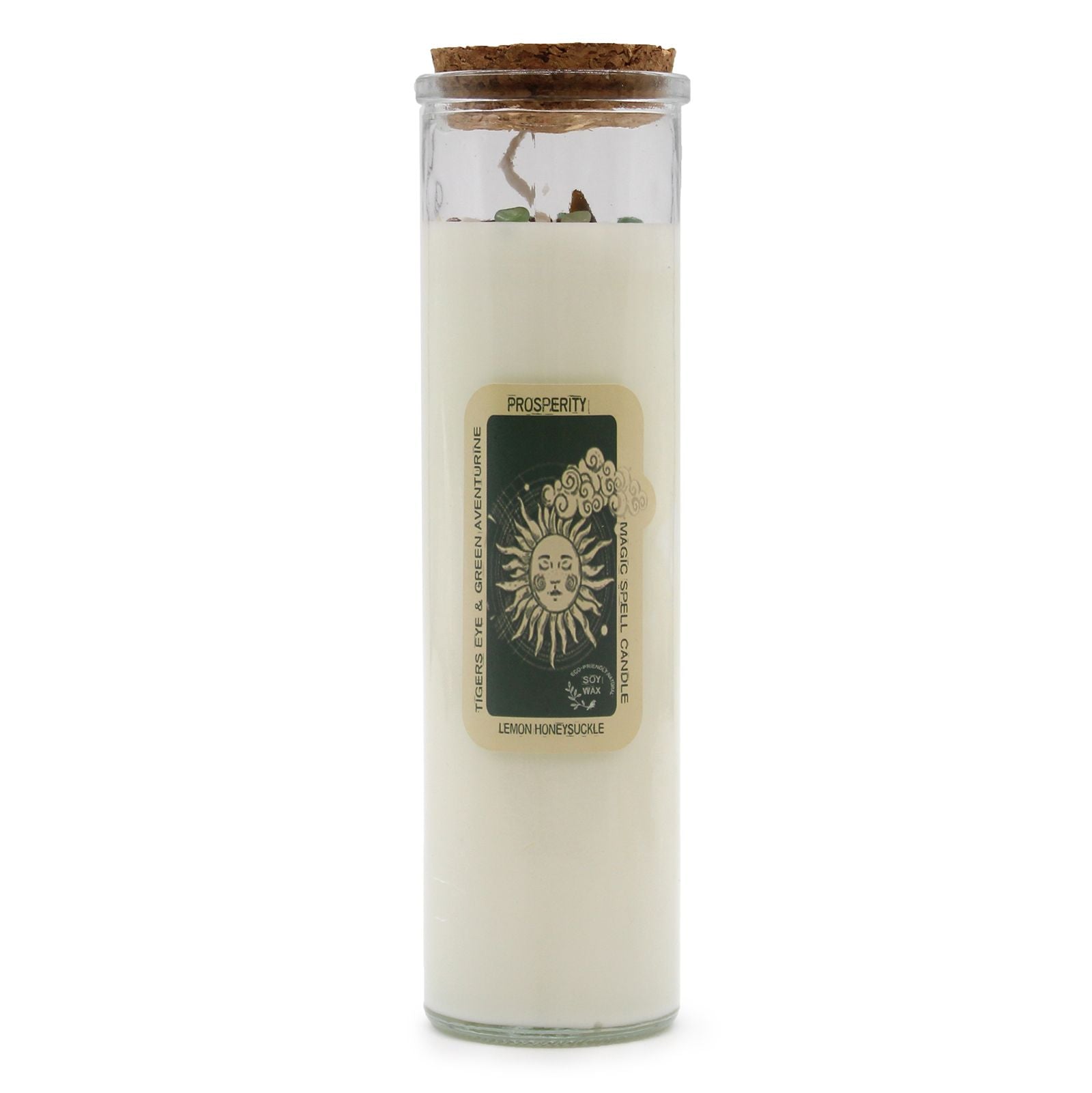 Magic Spell Candle - Prosperity lifestyle product photo on neutral background