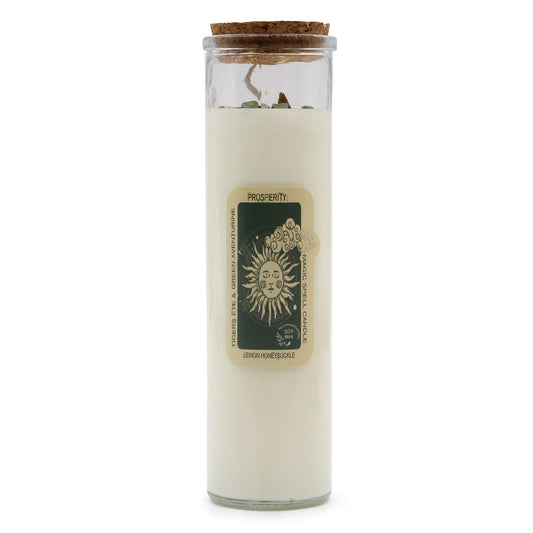 Magic Spell Candle - Prosperity lifestyle product photo on neutral background