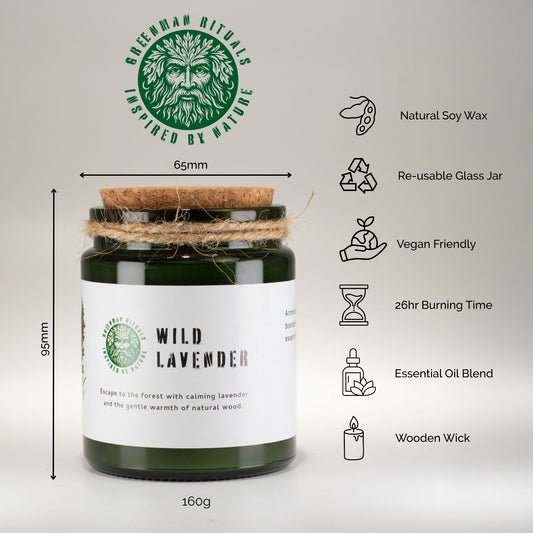 Luxury presentation of the greenman woodwick soy candle sage mintwood546 showing the premium artisan packaging and complete set contents