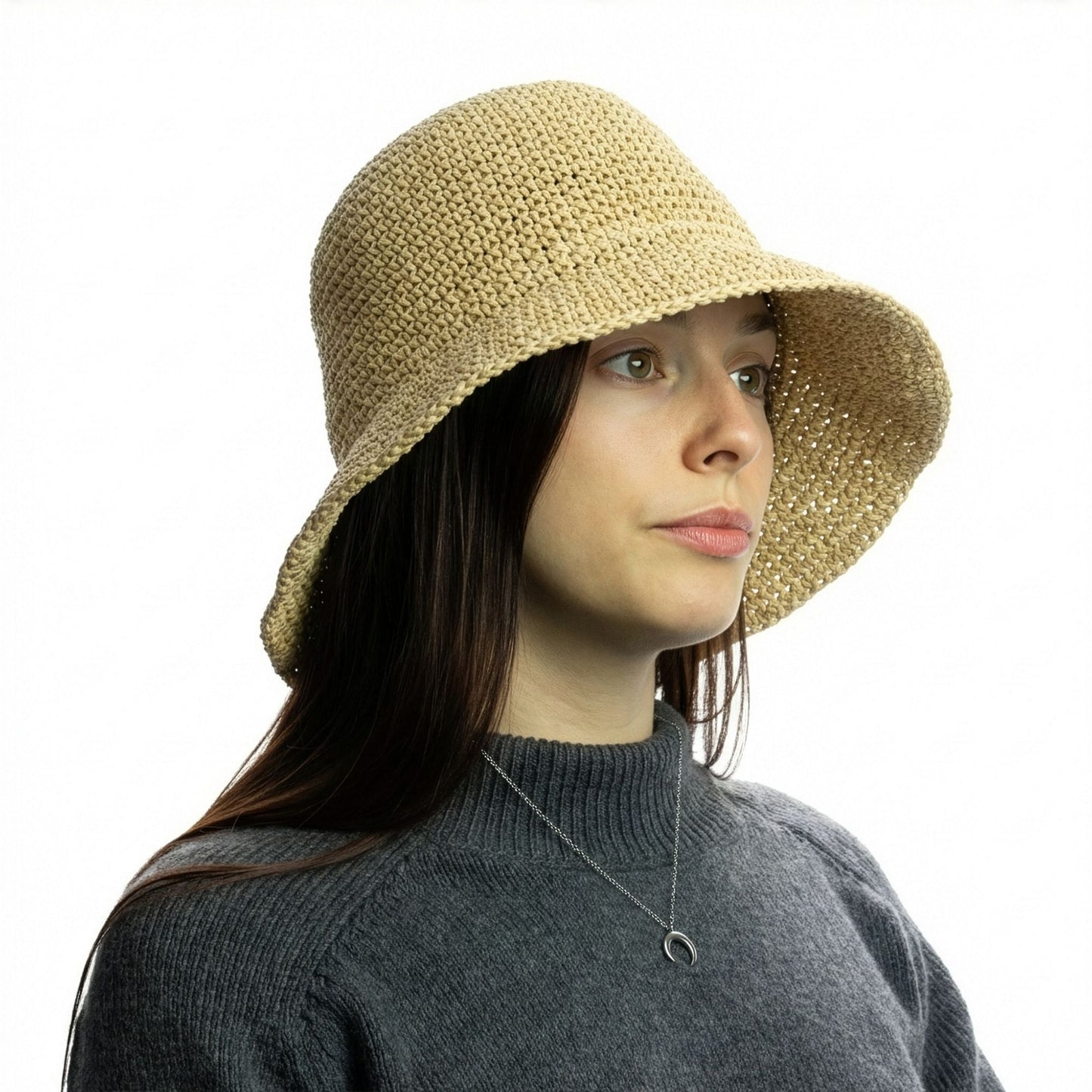 Photo 3 of Nomad Sari Floppy Straw Sun Hat - Natural Beige Sun Beach... featuring authentic premium craftsmanship.