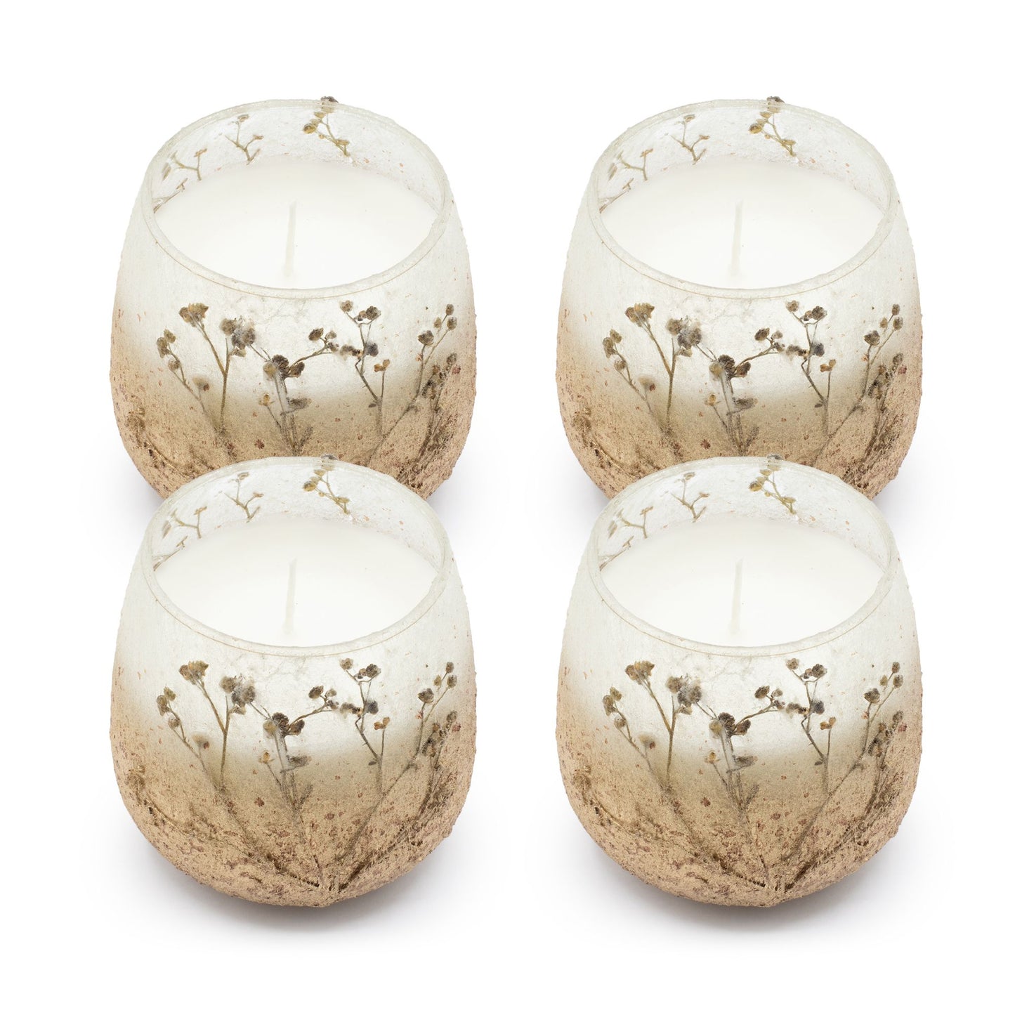 Detailed close up view highlighting the high quality craftsmanship and individual features of the medium glass jar candles wildlight woods459