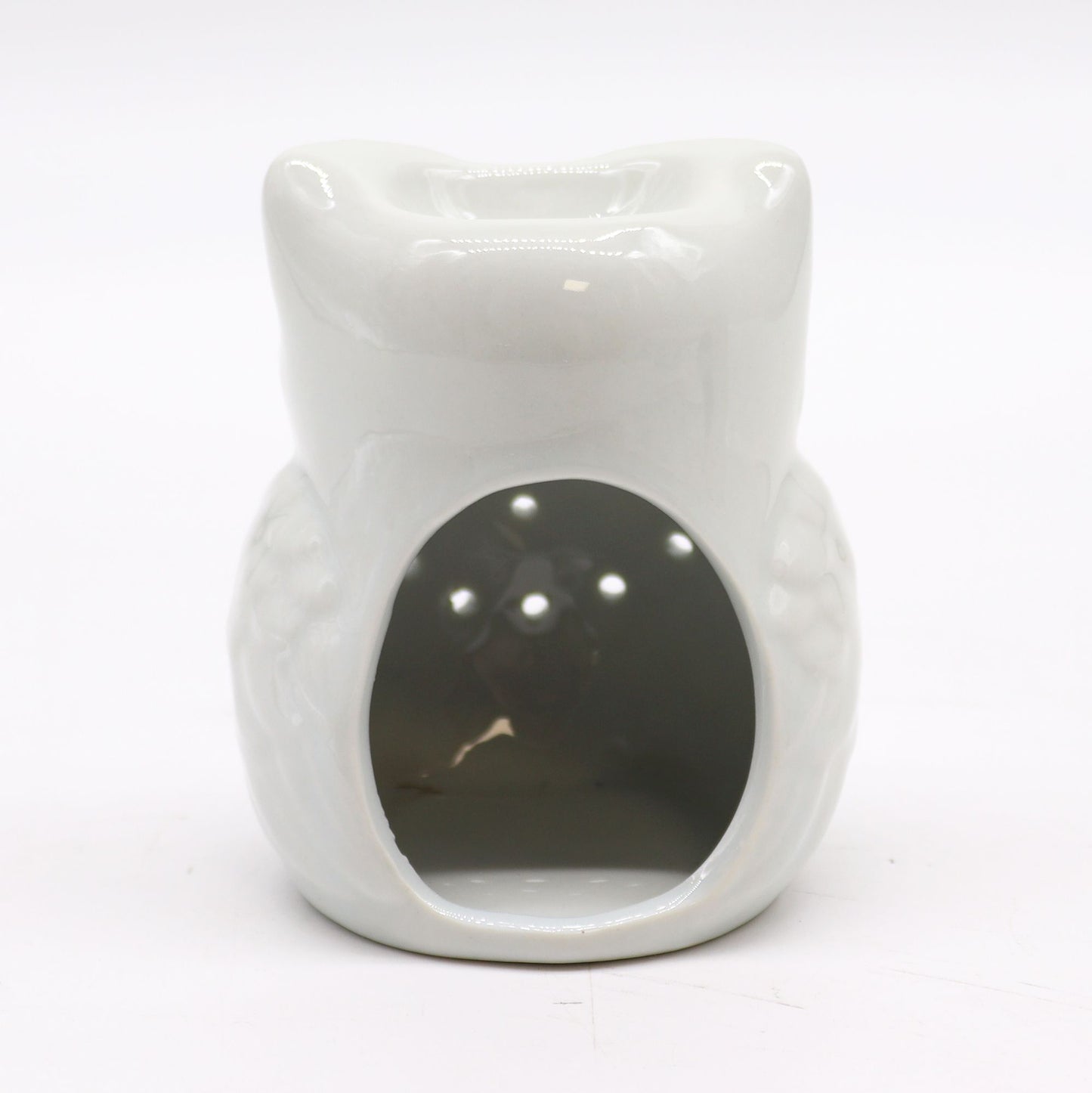 Classic White Oil Burner - Tall Owl from our luxury classic white oil burners collection